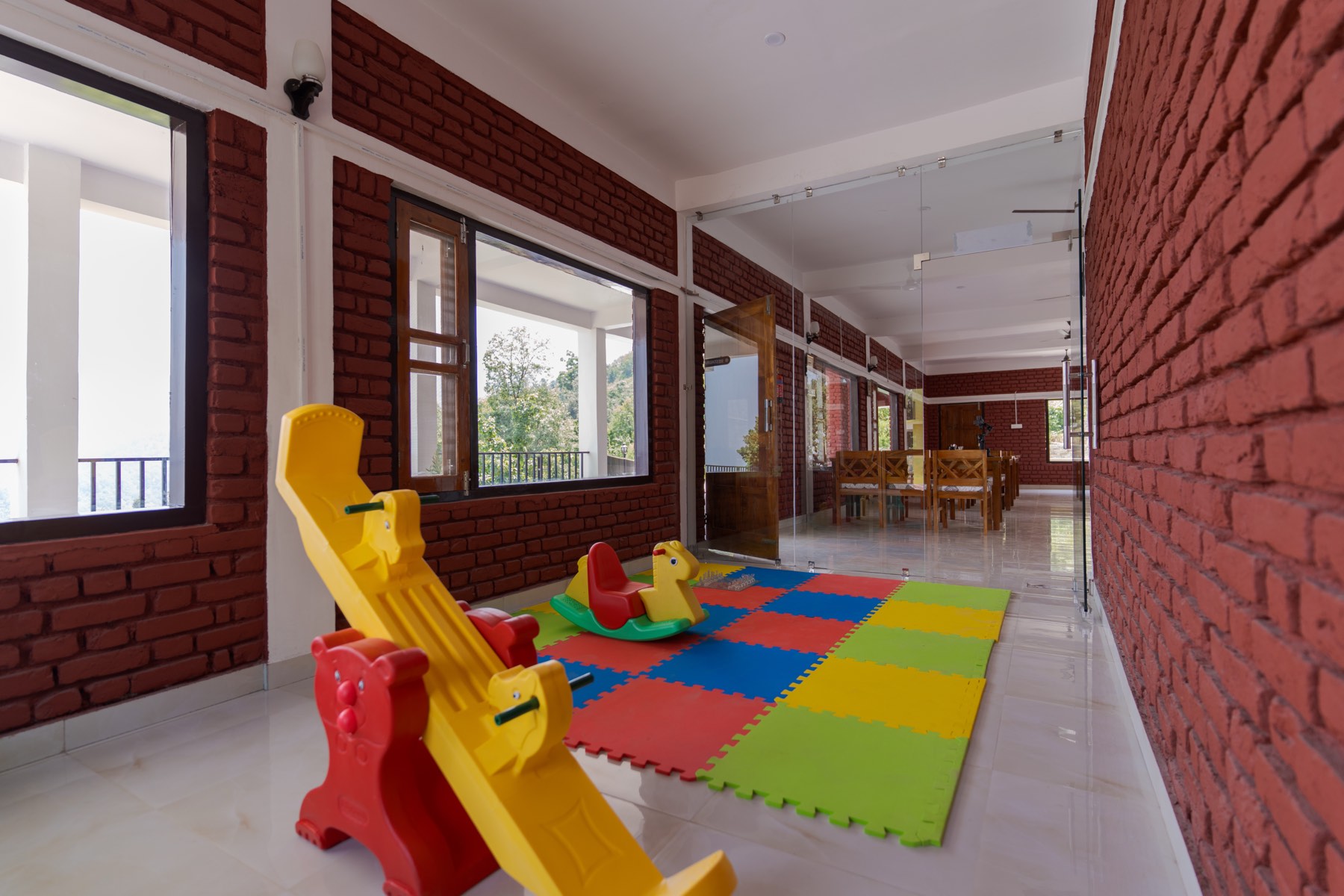Indoor kids' play area