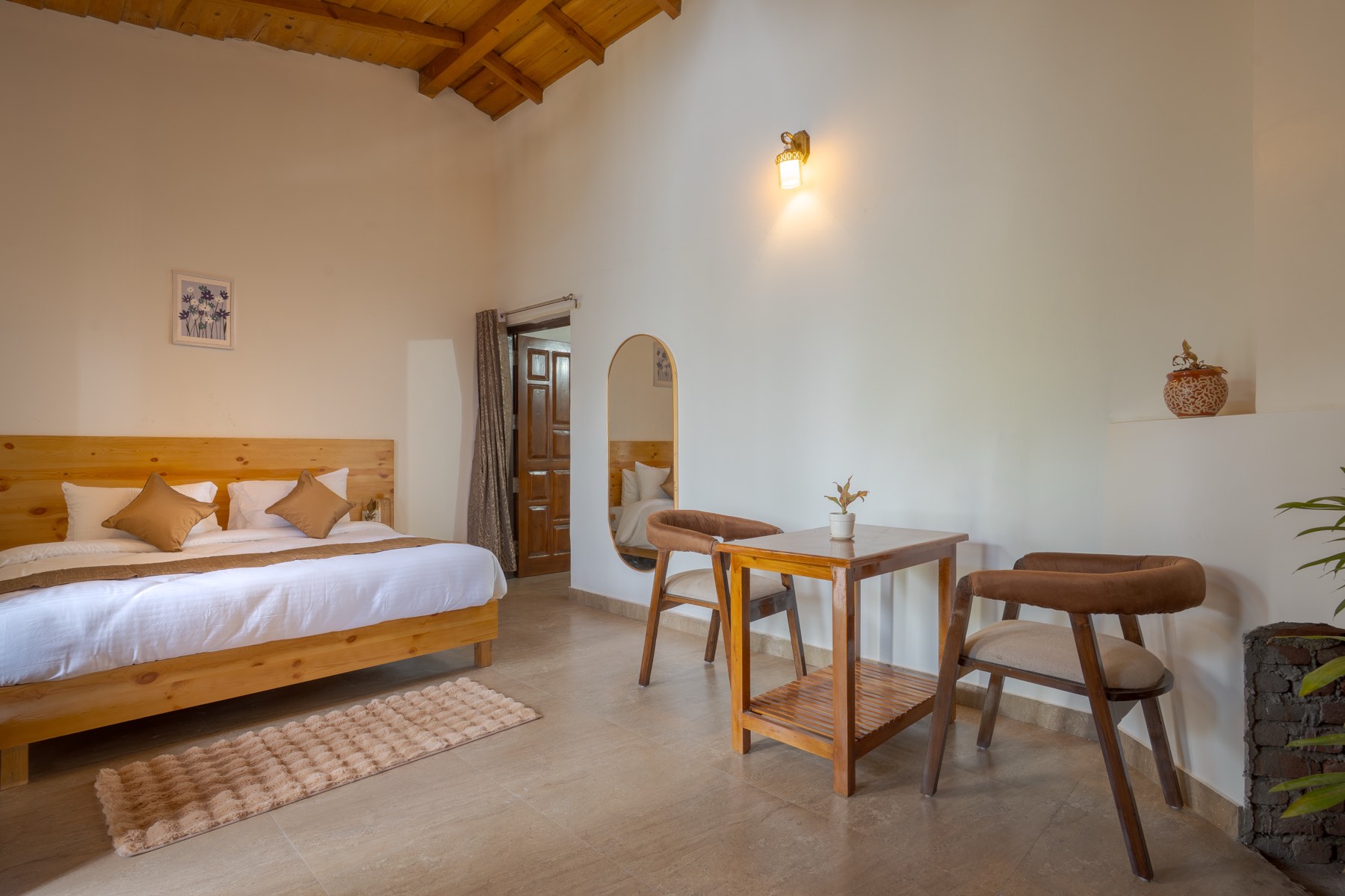 Family suite bedroom with sitting nook